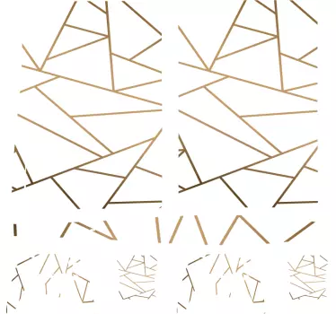 Autocollant PS5 Lignes dorées et blanches - TenStickers