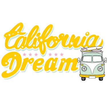 Sticker surf California dream - TenStickers