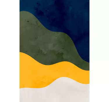 Sticker motif Éléments de vagues dynamiques - TenStickers