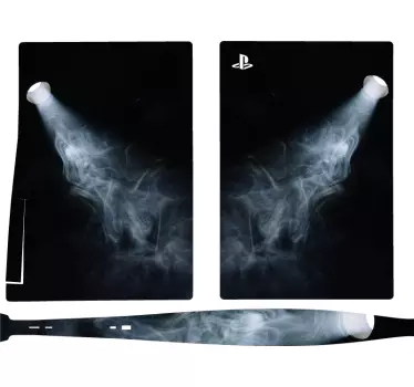 Sticker ps5 effet lumières fumées - TenStickers