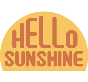 Sticker texte message de salutations ensoleillées - TenStickers