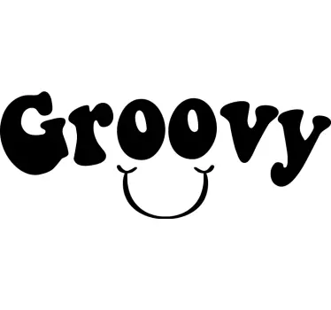 Sticker texte design de citation groovy - TenStickers