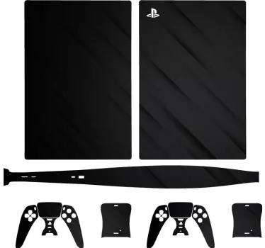 Sticker ps5 accessoire de jeu noir - TenStickers