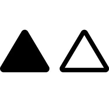 Sticker Mural Personalisé sticker de triangles de base - TenStickers