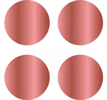 Sticker Mural Personalisé Or rose à pois - TenStickers