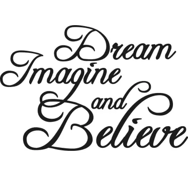 Sticker citation art de phrase inspirant - TenStickers