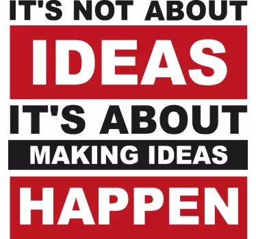 Sticker texte citation motivante - TenStickers