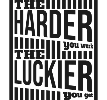 Sticker citation art de phrase motivante - TenStickers