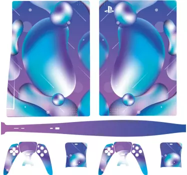 Autocollant PS5 Fond liquide dégradé - TenStickers