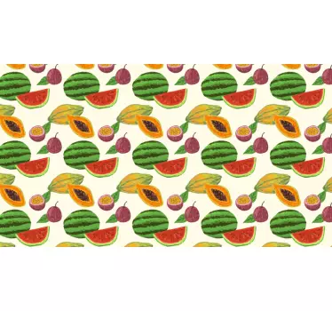 Sticker fruit création motif fruit - TenStickers