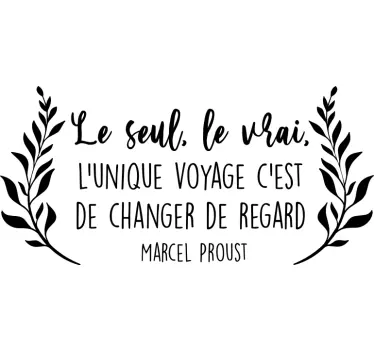 Sticker citation Marcel Proust - TenStickers