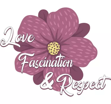 Sticker Mural Fleur Amour, respect clou de girofle - TenStickers