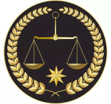 Sticker entreprise balance de la justice - TenStickers