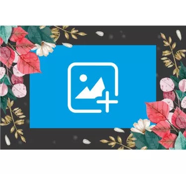 Sticker cadre oiseau coloré accent - TenStickers