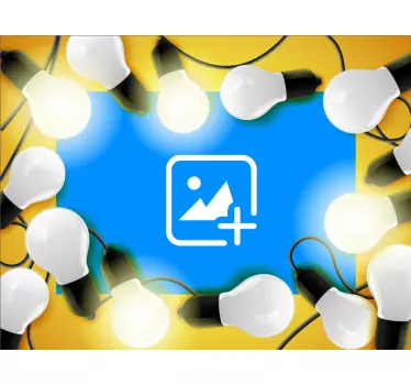 Sticker cadre chat dormant entouré - TenStickers