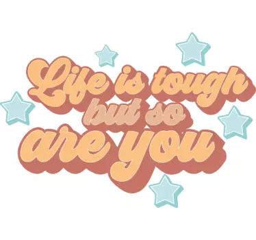 Sticker citation affirmation inspirante - TenStickers
