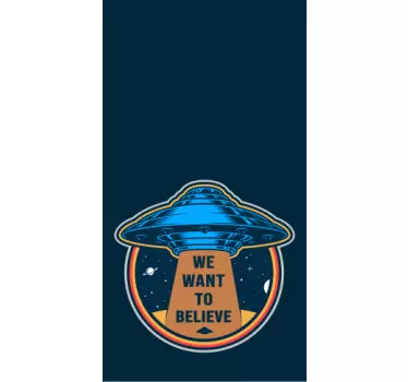 Sticker iphone autocollant croyance extraterrestre - TenStickers