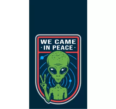 Sticker iphone rencontre avec un alien - TenStickers