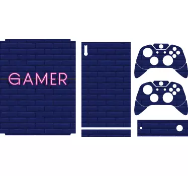 Sticker xbox ambiance brique gamer - TenStickers