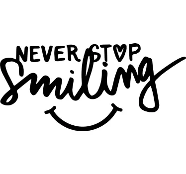 Sticker texte citation positive sur la vie - TenStickers