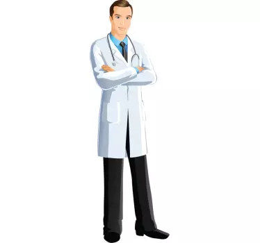 Sticker medecin entier - TenStickers