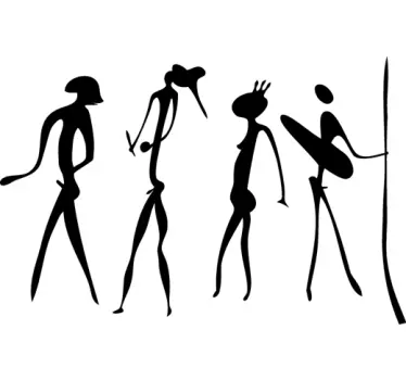 Autocollant mural dessins primitifs - TenStickers