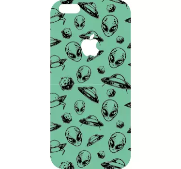 Sticker iphone voyage cosmique extraterrestre - TenStickers