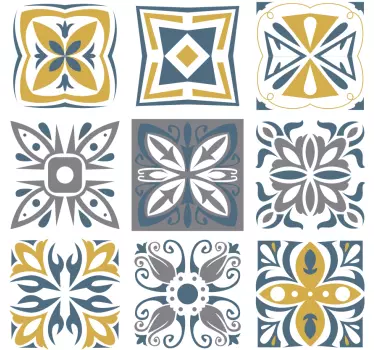 Sticker motif motifs géométriques artistiques - TenStickers