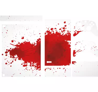 Sticker xbox couverture Éclaboussure ecarlate - TenStickers