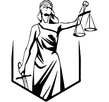 Sticker allégorie justice - TenStickers