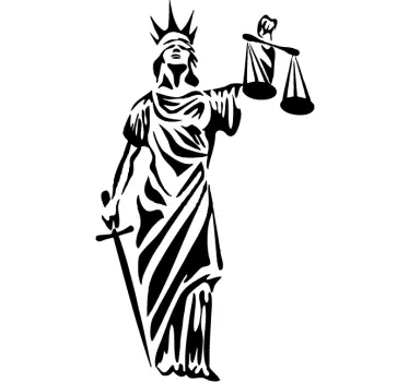 Sticker symbole justice - TenStickers