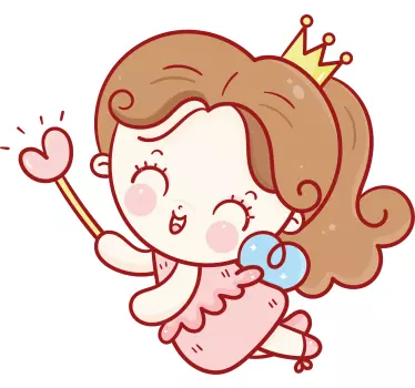 Sticker enfant fée enchanteresse - TenStickers