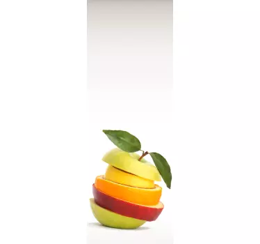 Sticker frigo fruits coupés - TenStickers