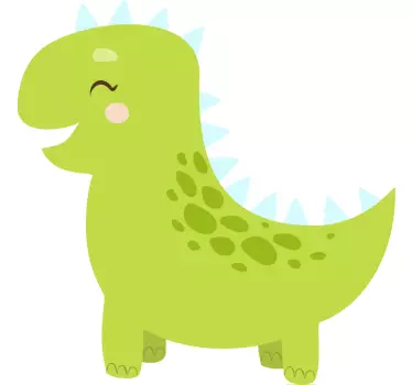 Sticker mural dinosaure personnage joyeux - TenStickers