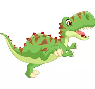 Sticker mural dinosaure personnage amical - TenStickers
