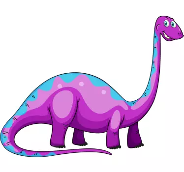 Sticker mural dinosaure dinosaure violet ludique - TenStickers