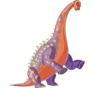 Sticker mural dinosaure personnage coloré - TenStickers