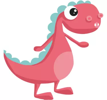 Sticker mural dinosaure mignon en cartoon - TenStickers