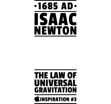 Sticker décoratif pour iPad Isaac Newton - TenStickers