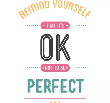 Autocollant mural remind yourself - TenStickers