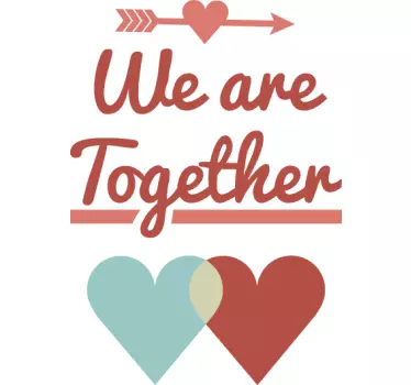 Autocollant mural we are together - TenStickers