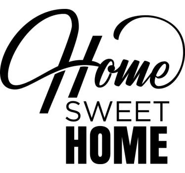 Sticker Citation Style maison douce - TenStickers