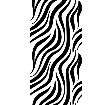 Vitrophanie vitrine Rayures zébrées noires et blanches - TenStickers