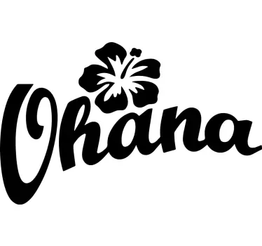 Stickers autres textes Fleur ohana - TenStickers