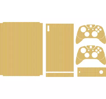 Sticker xbox couverture dorée rayée - TenStickers