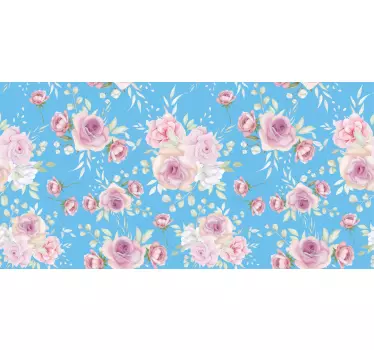 Adhésif meuble tiroirs à motifs floraux - TenStickers