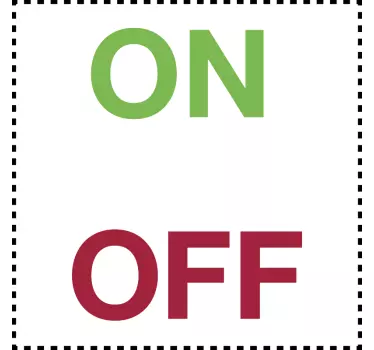 Sticker interrupteur on off - TenStickers