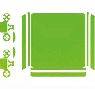 Sticker ps4 bouclier Émeraude Éclatant - TenStickers