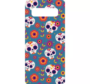 Sticker samsung motif de crâne coloré - TenStickers