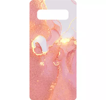 Sticker samsung mélange rose doré - TenStickers